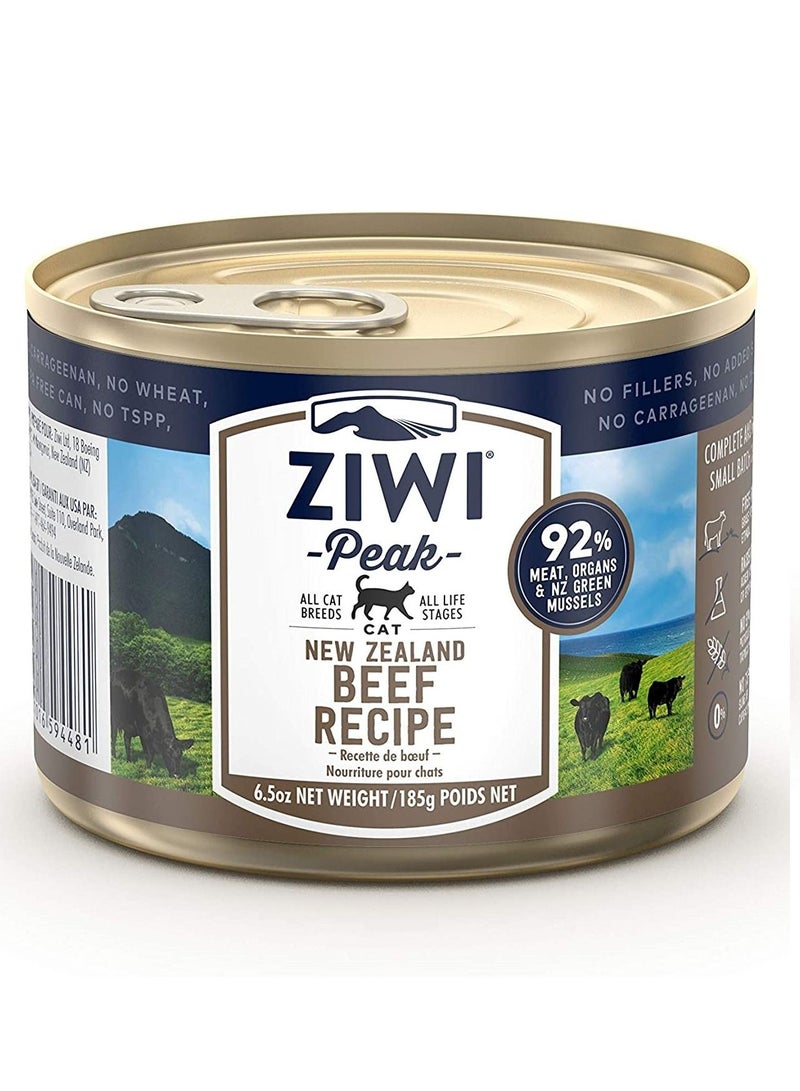 Beef Recipe Canned Cat Wet Food For All Breed And Life Stages 185g