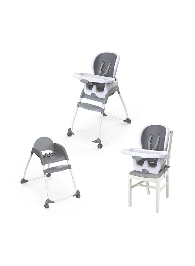 Smartclean Trio High Chair Classic 2-Wheel - Slate