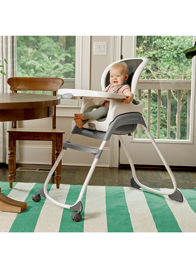 Smartclean Trio High Chair Classic 2-Wheel - Slate