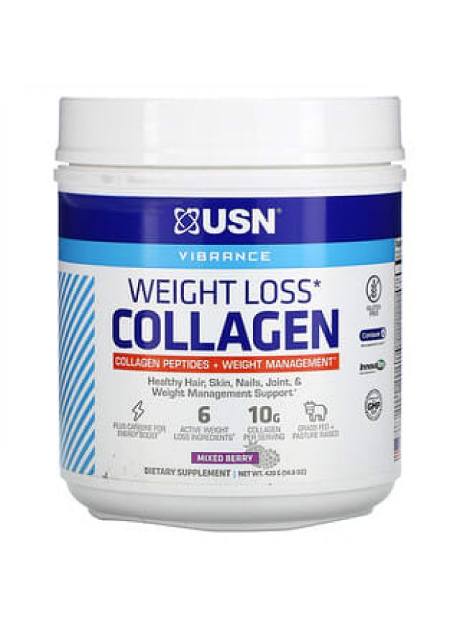 USN Weight Loss Collagen Mixed Berry 14.8 oz (420 g)