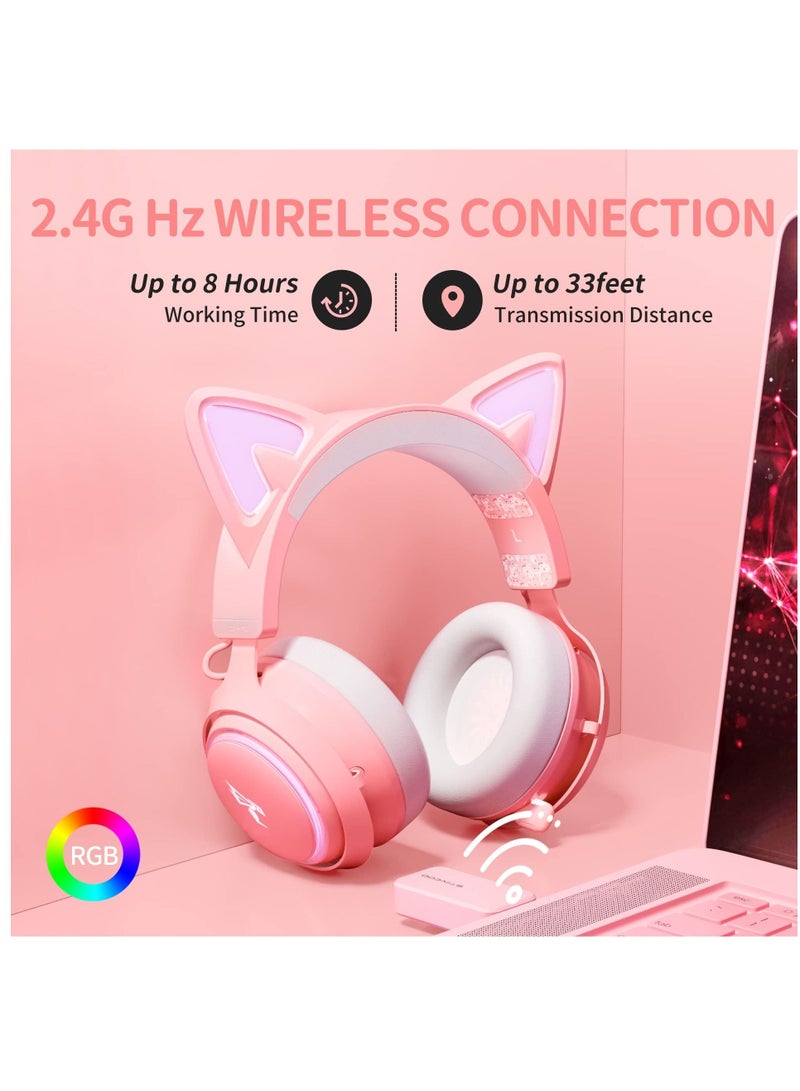Wireless Gaming Headset 2.4G Gaming Headphones