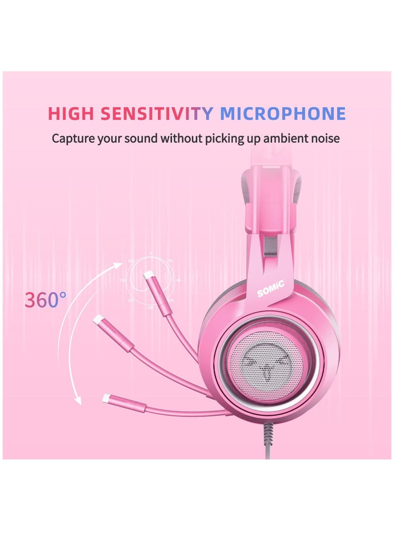 G951s Pink Gaming Headset with Mic