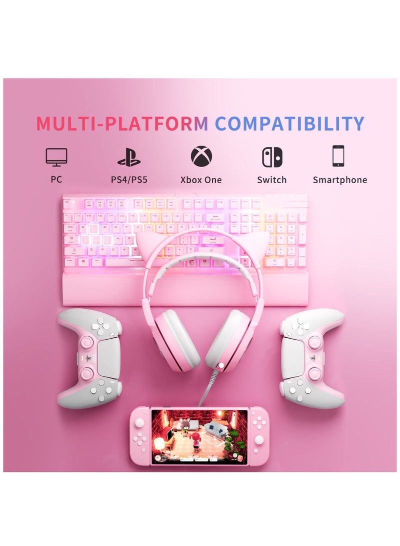 G951s Pink Gaming Headset with Mic
