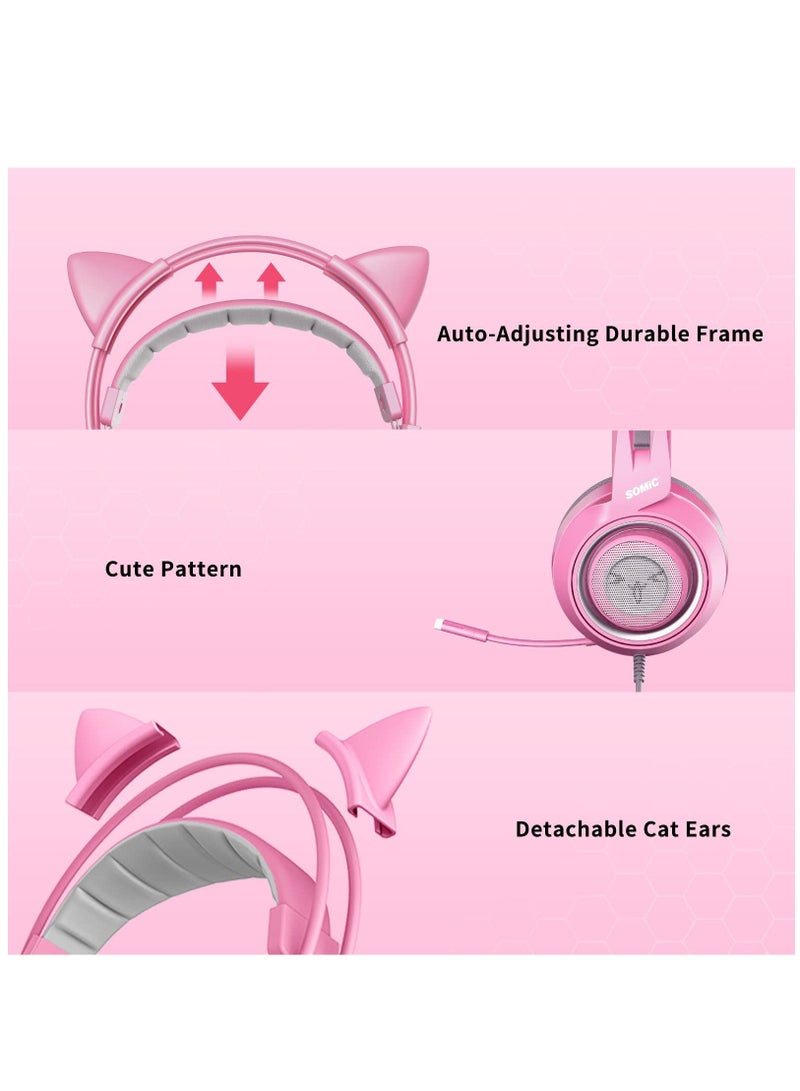 G951s Pink Gaming Headset with Mic