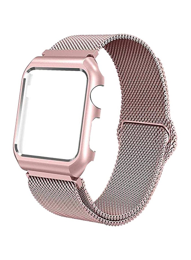 Mesh Wrist Band For Apple Watch 38-40mm Rose Gold