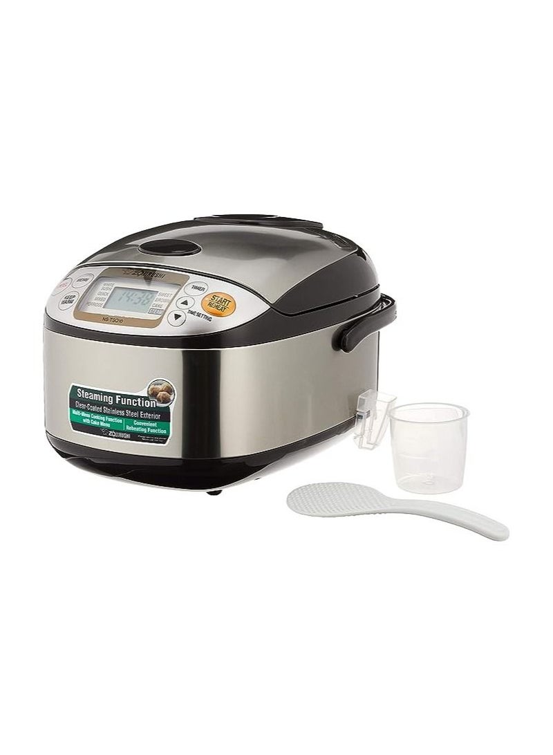 Electronic Rice cooker/ warmer 1.0 ltr, Stainless brown