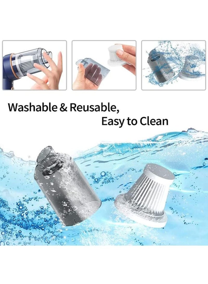 Car Vacuum Cleaner Cordless, Portable Handheld Vacuum Air Duster, 9000PA/120W Powerful Suction, Suck And Blow 2 In 1, With LED Light For Car/Home/Office/Pet, USB Rechargeable