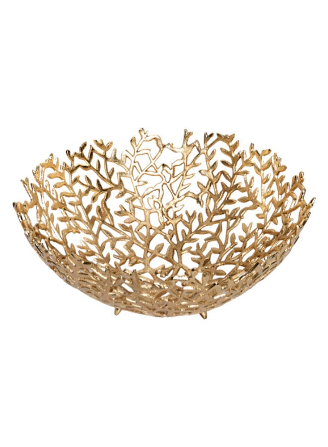 Bask Decor Bowl, Gold - 15x35 cm