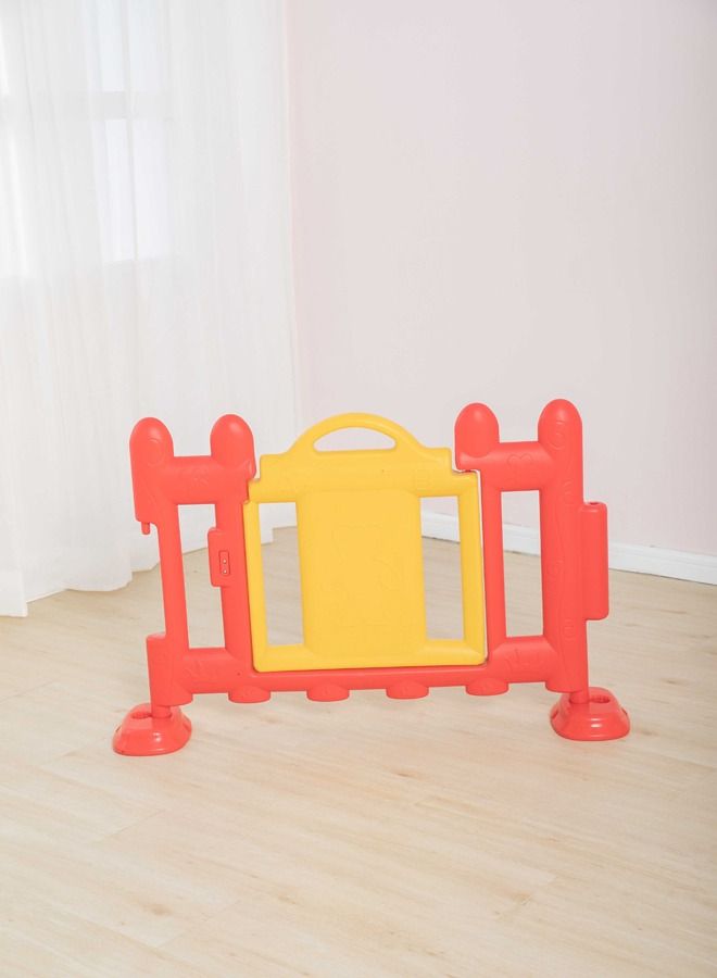 1-Piece Toddler Colorful Plastic Fence Door With Gate Baby Play Area For Safety