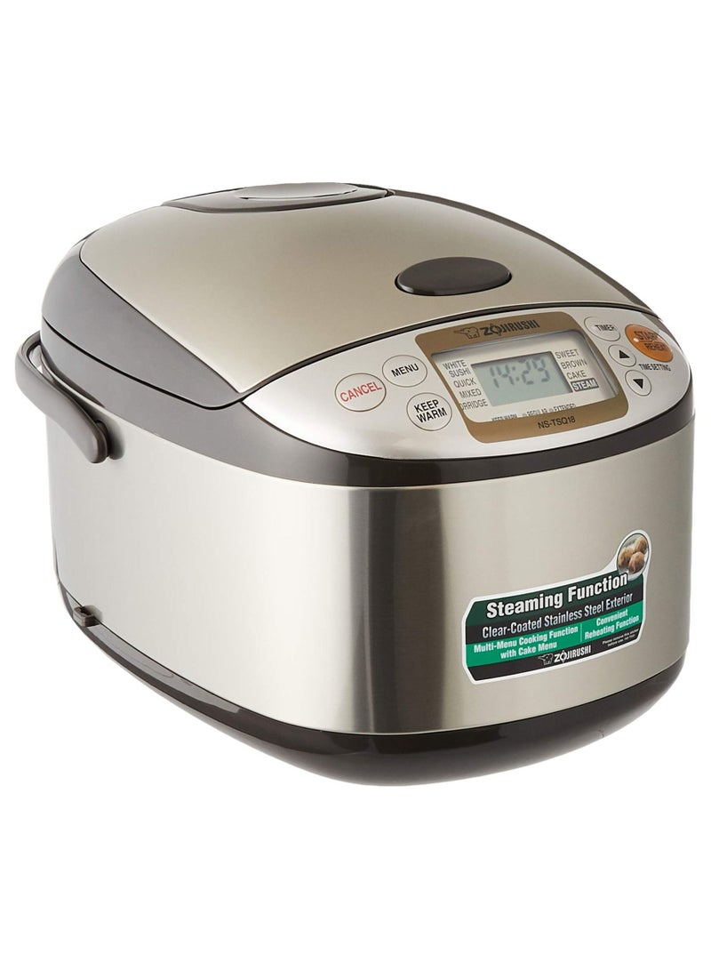 Electronic Rice cooker/ warmer 1.8 ltr, Stainless brown