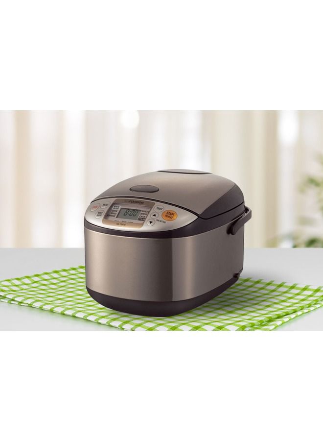 Electronic Rice cooker/ warmer 1.8 ltr, Stainless brown