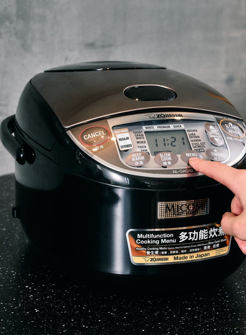 Electronic Rice cooker/ warmer 1.0 ltr Metallic black