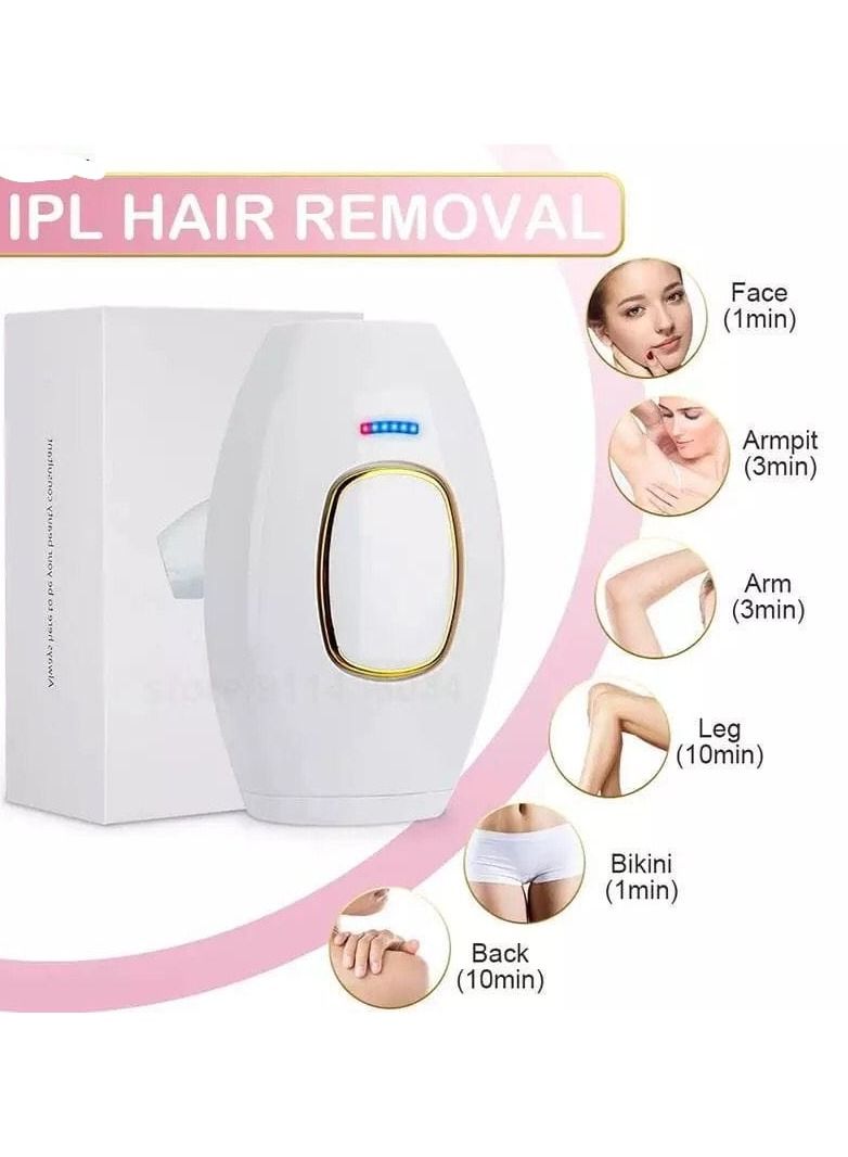 Mini Depilatory Laser Hair Epilator Permanent Hair Removal IPL System 500000 Shot Light Pulses Whole Body Home Hold Hair Remove