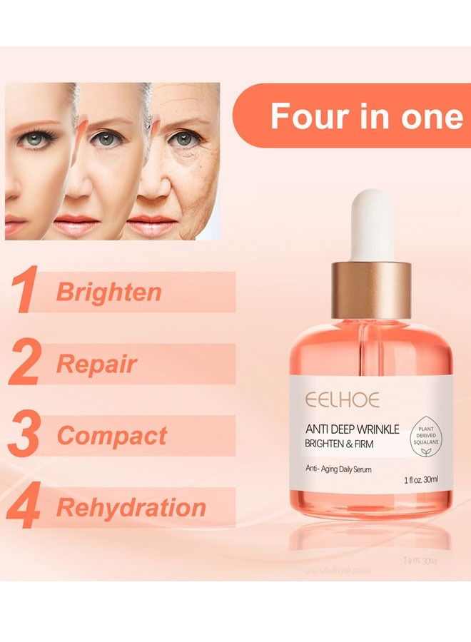 Rose Oil VC Anti Wrinkle Essence 30ml, Fade Fine Lines, Repair Barrier, Brighten Skin Tone