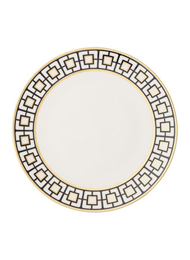 37-Piece Metrochic Dinner Set White/Black/Gold