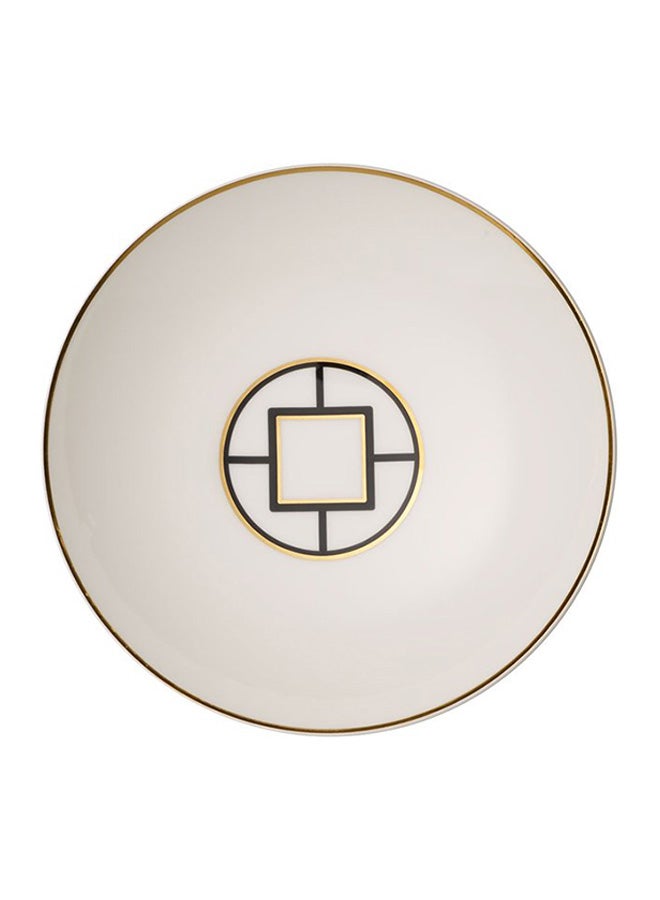 37-Piece Metrochic Dinner Set White/Black/Gold