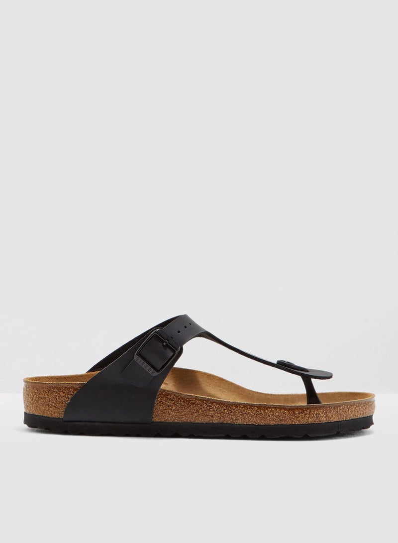 Gizeh Buckle Sandals Black