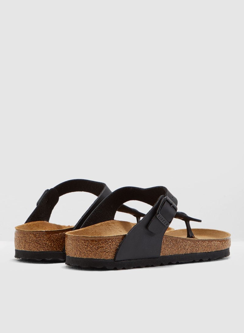 Gizeh Buckle Sandals Black