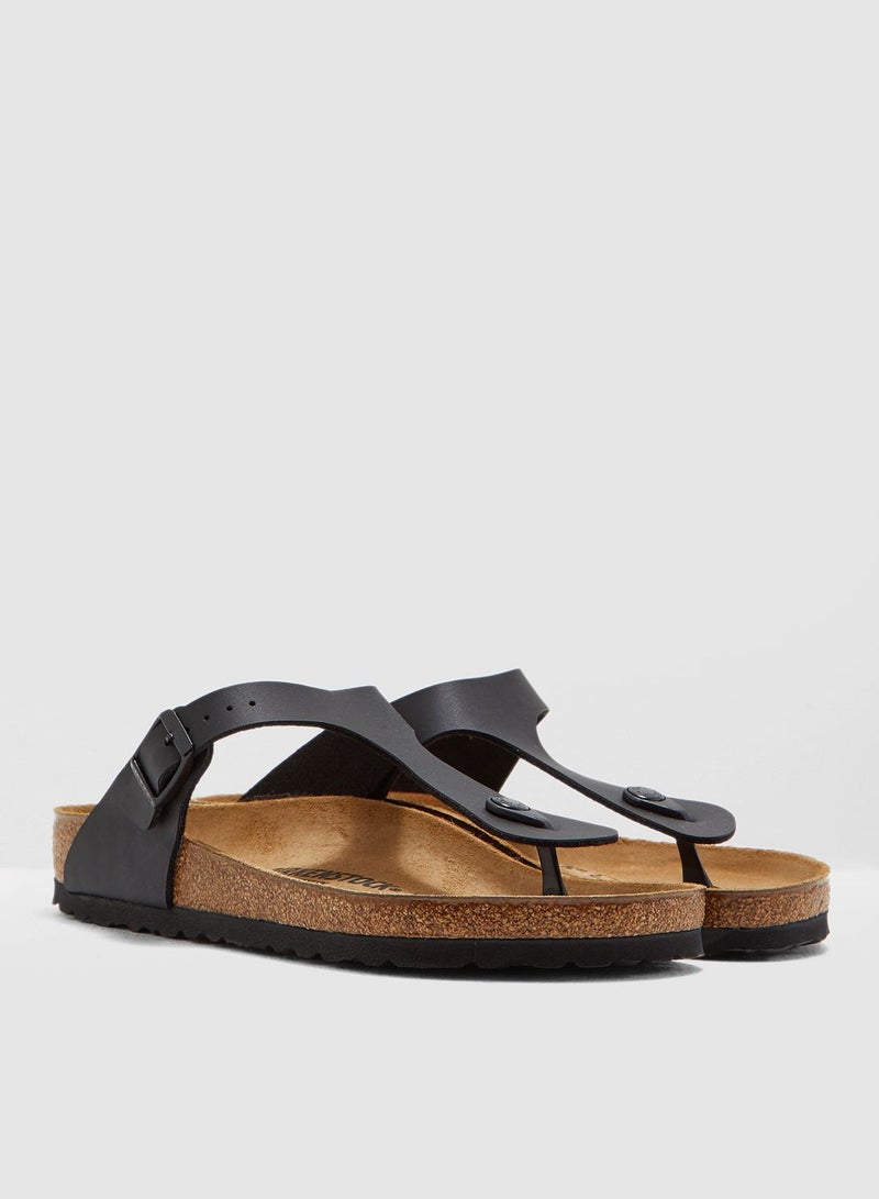 Gizeh Buckle Sandals Black