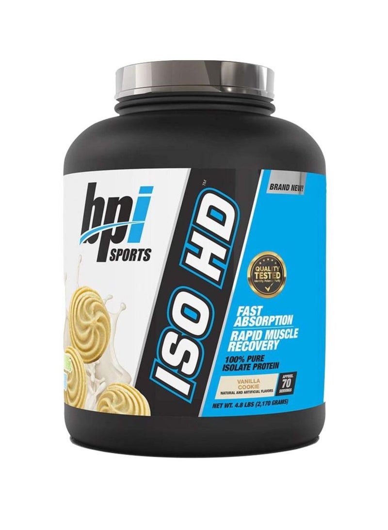 Iso HD 100% Pure Isolate Protein, Vanilla Cookie Flavor , 70 Serving