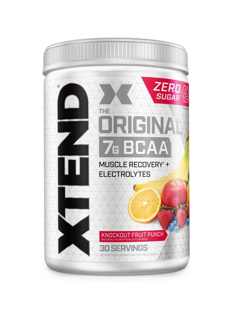 Xtend The Original 7G BCAA Muscle Recovery + Electrolytes, Knockout Fruitpunch Flavor - 30 Servings