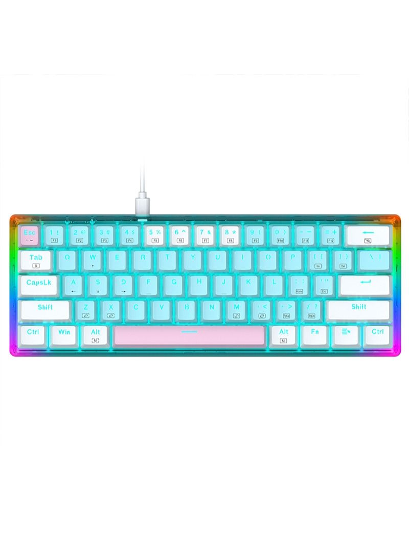 Z-11T 61 keys RGB Mechanical Gaming Keyboard Red Switch
