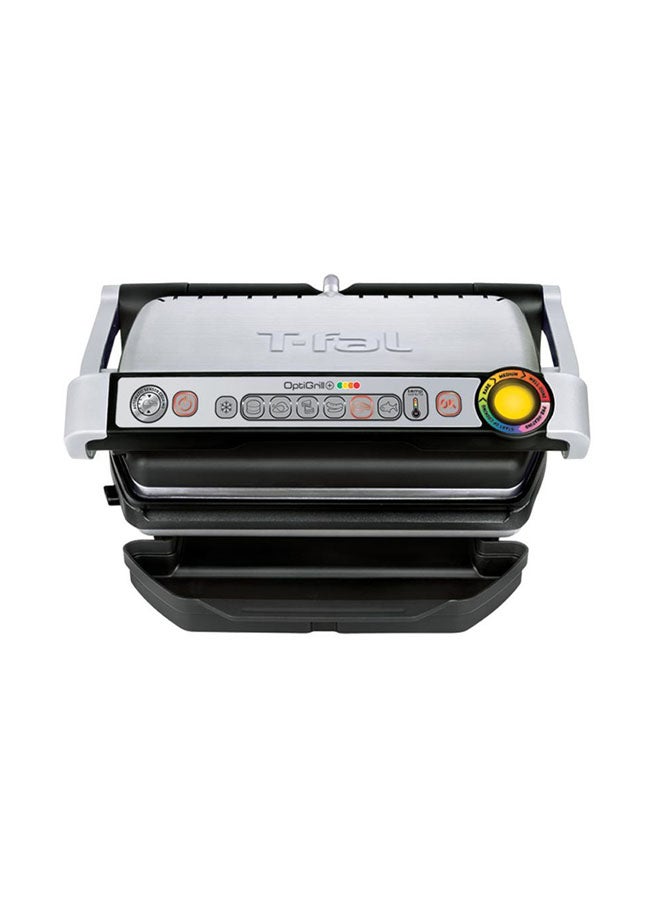 indoor Electric Grill, Optigrill Plus/BBQ. With snacking and baking accessory, 2 Years Warranty 2000 W GC715D28 Silver/Black