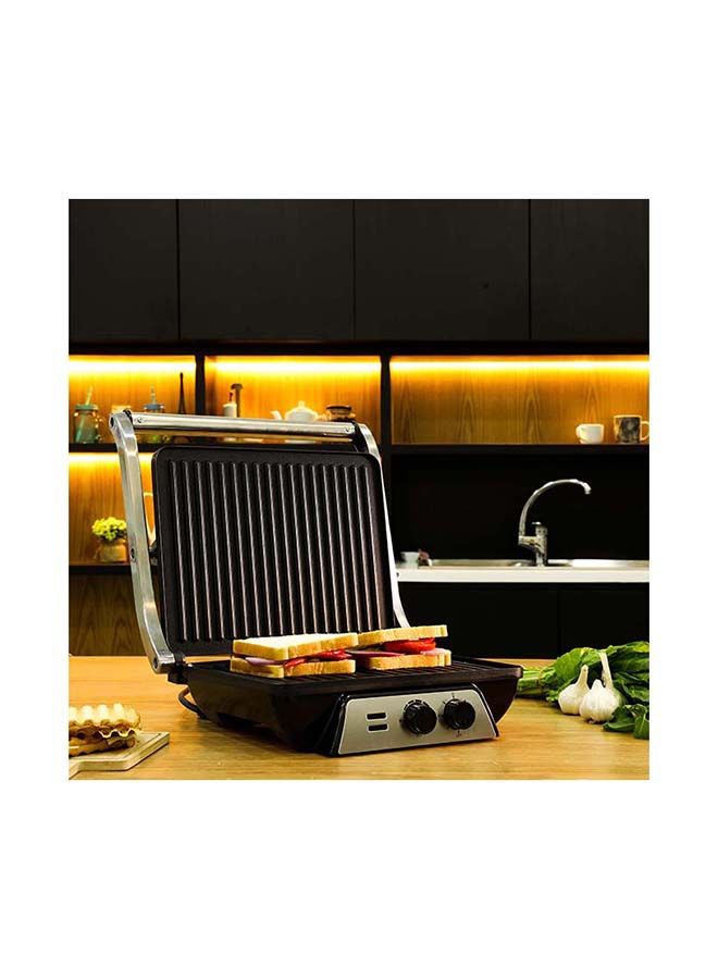 Super-Jumbo Grill Sandwich Maker 2000.0 W OMGM2441 Black/Silver