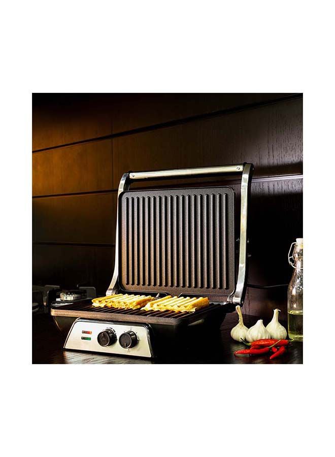 Super-Jumbo Grill Sandwich Maker 2000.0 W OMGM2441 Black/Silver