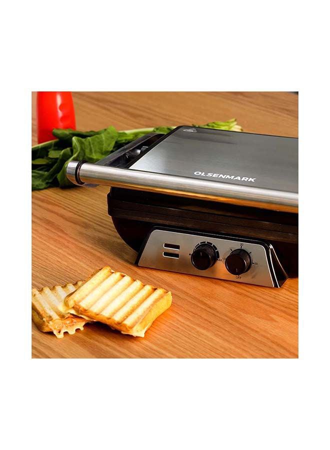 Super-Jumbo Grill Sandwich Maker 2000.0 W OMGM2441 Black/Silver