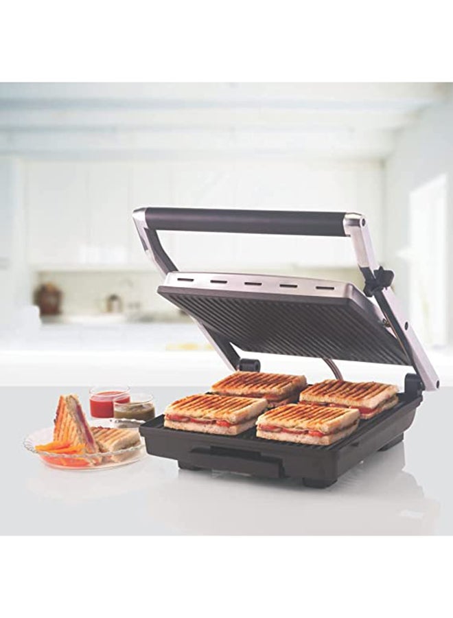 Super-Jumbo Grill Sandwich Maker 2000.0 W OMGM2441 Black/Silver