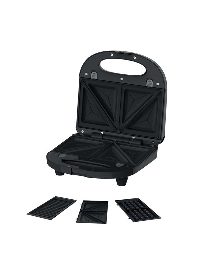 Sandwich Maker Grill+Waffle Plate NSM30G 700.0 W NSM30G Black/Silver