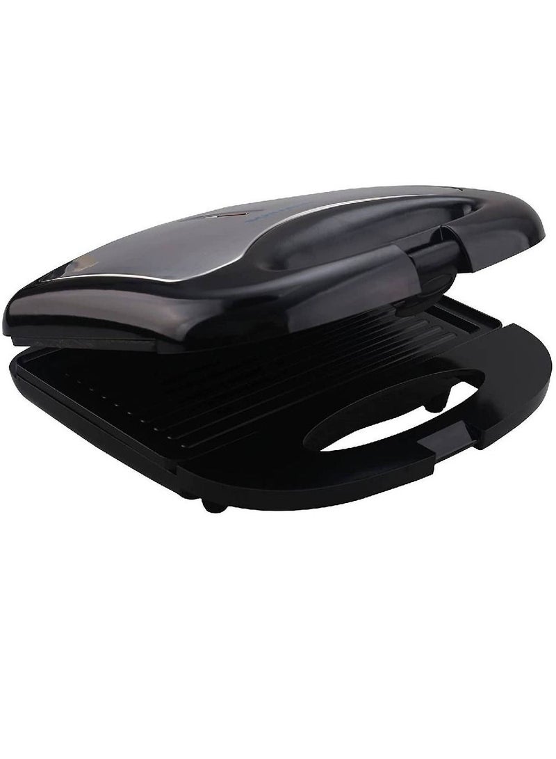 2 Slice Non-stick Grill & Sandwich Maker 750 W Black/Silver