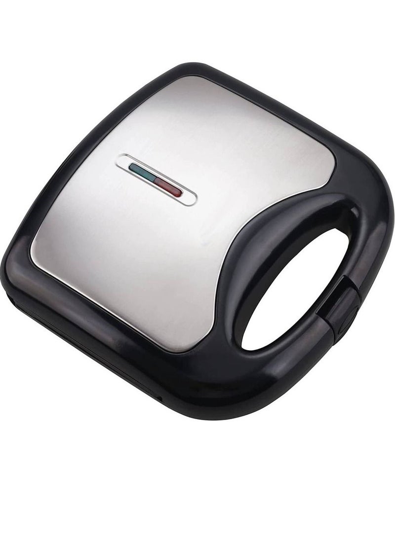 2 Slice Non-stick Grill & Sandwich Maker 750 W Black/Silver