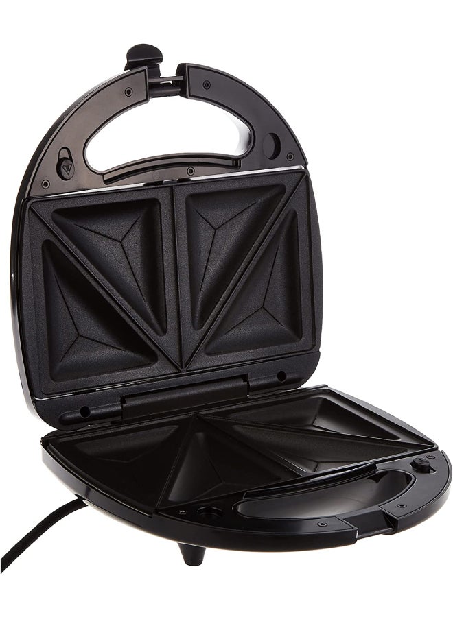 3-in-1 Sandwich Maker, 750W, 2 Slot Non-Stick Interchangeable Sandwich Grill and Waffle Maker, With Indicator & Ready-to-Cook Lights, Compact Design for Easy Kitchen Storage 750 W TS2090-B5 Black