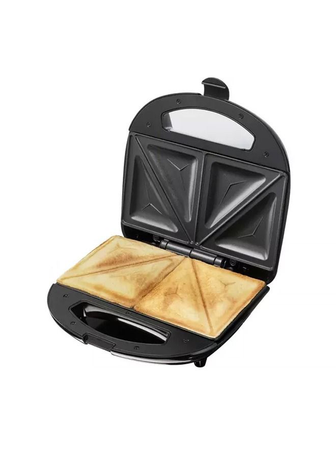 2 Slice Sandwich Toaster - Black & Silver