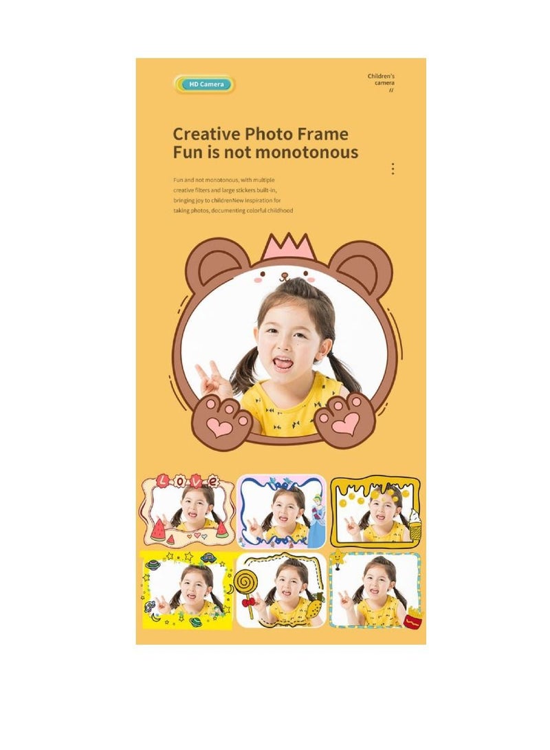 Kids Camera Instant Print Camera with TF Card Print Paper 26MP 1080P Camera 2.0