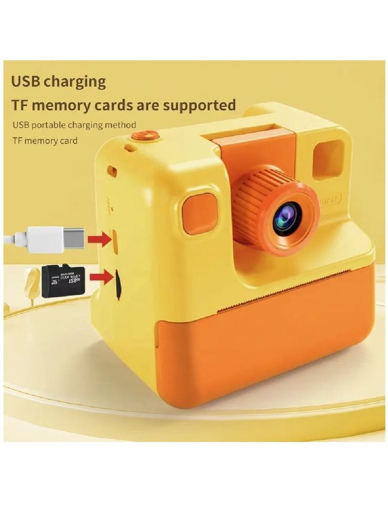 Kids Camera Instant Print Camera with TF Card Print Paper 26MP 1080P Camera 2.0