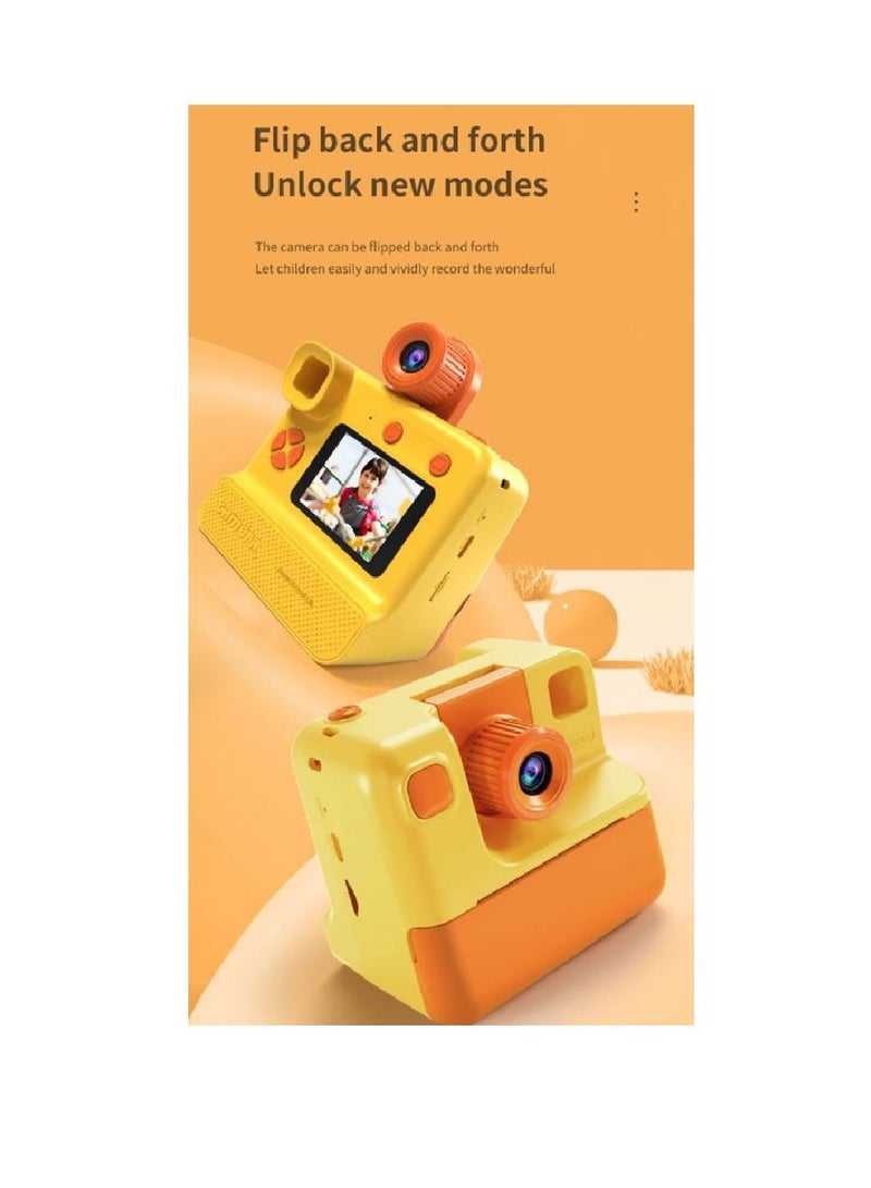 Kids Camera Instant Print Camera with TF Card Print Paper 26MP 1080P Camera 2.0