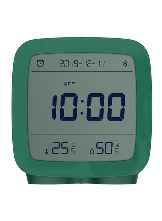 LCD Screen Adjustable Nightlight Alarm Clock Green 80.3x41x83mm