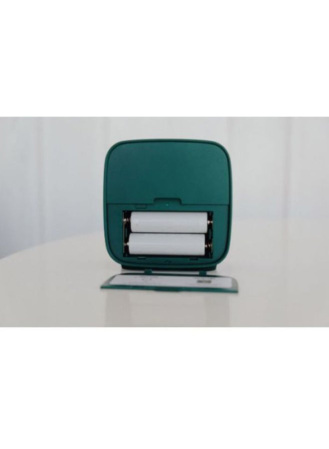 LCD Screen Adjustable Nightlight Alarm Clock Green 80.3x41x83mm