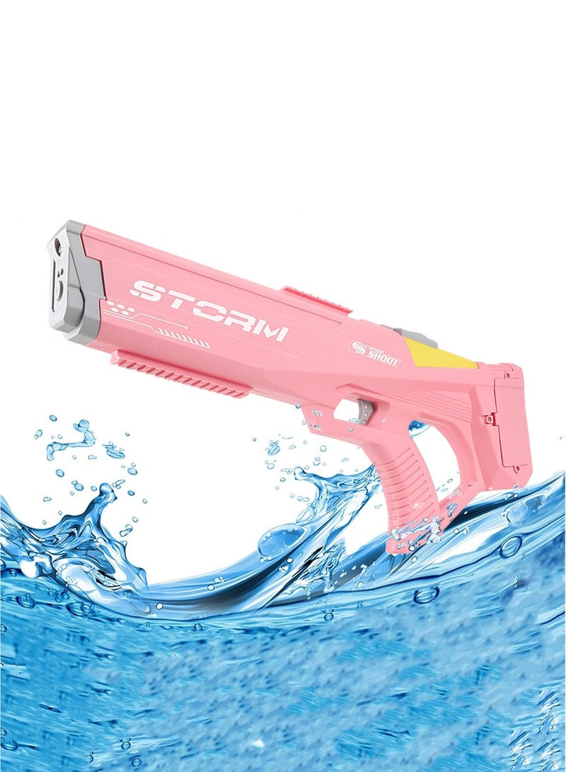 Rechargeable Large Capacity Electric Water Gun with Seal Leak Proof and Long-Range Shooting Outdoor Beach Pool Toys for Kids