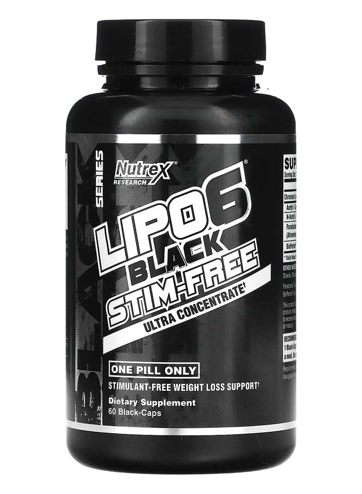 Lipo 6 Black Stim Free 60 Capsules