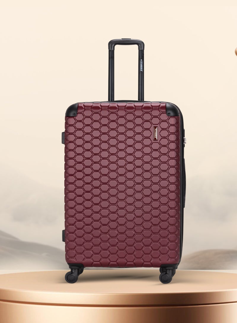 4 Pack Of Hardside Spinner Number Locked Luggage Trolley