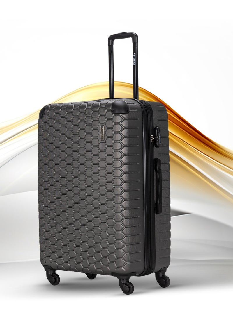 4 Pack Of Hardside Spinner Number Locked Luggage Trolley