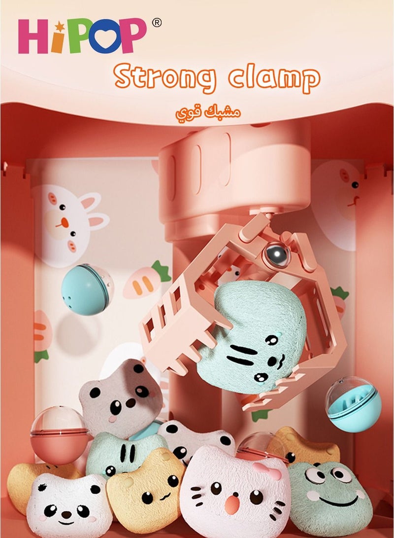 Children Play Claw Game Machine with Music and Light,Mini Doll Machine as Kids Gift