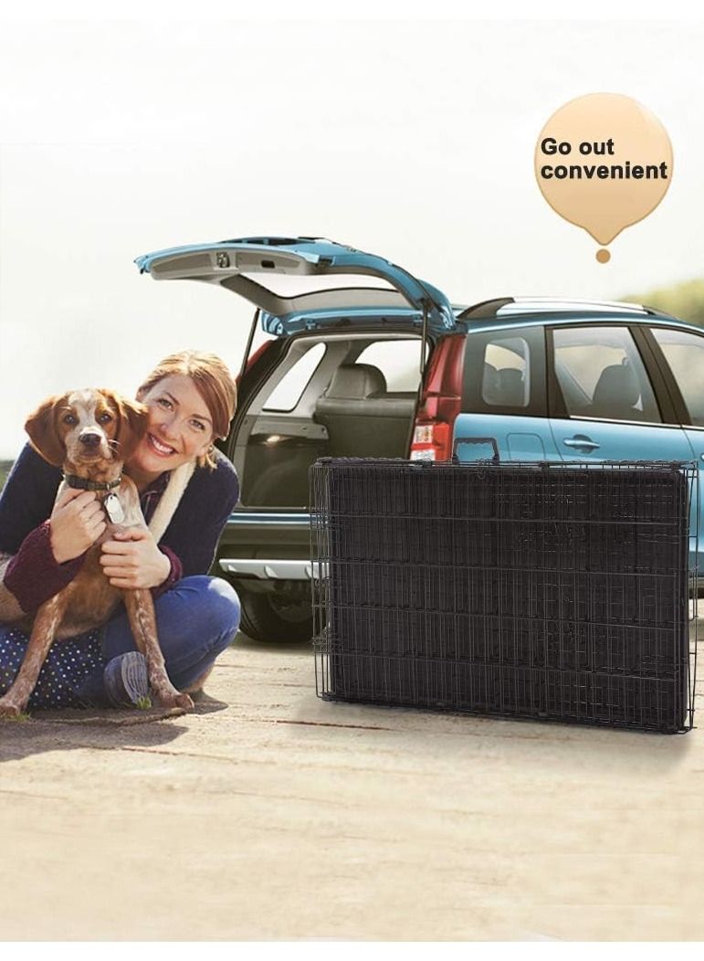 Contour Double Door Dog Crate 24Inch Suitable For Small And Medium Dogs