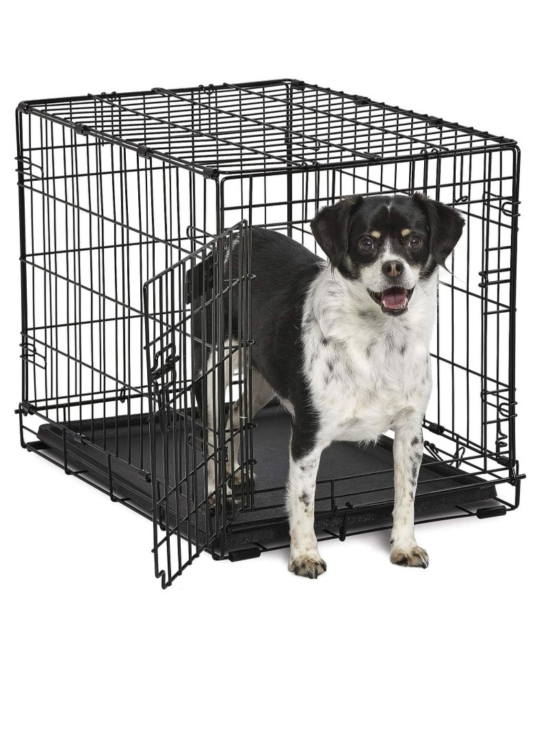 Contour Double Door Dog Crate 24Inch Suitable For Small And Medium Dogs