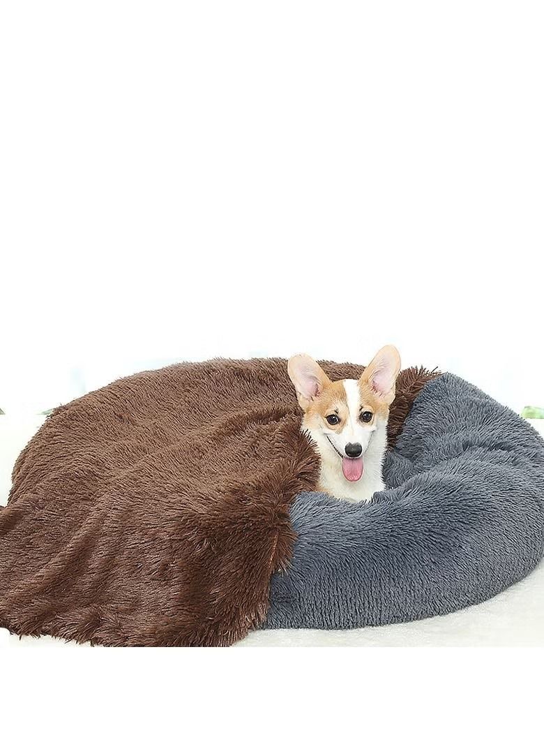 Comfortable Ultra Soft Pet Blanket With Self Warming Soft Cushion With Fleece Handfeel (Size 55×40CM)