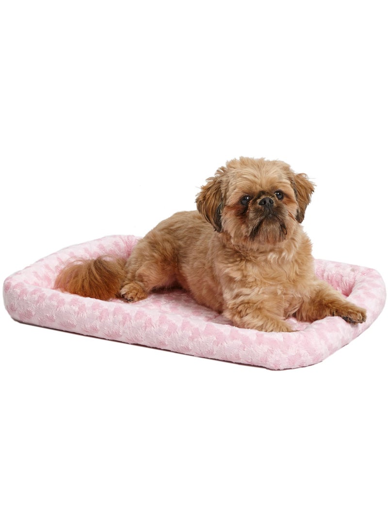 Midwest Quiet Time Pink Fashion Double Bolster Bed Pink 18Inch